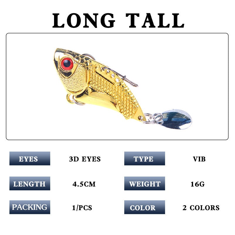 Spinner Lure (16g / 4.5cm) — Hard-Body Lure for Freshwater Fishing